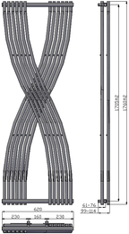 Dimaro Mild Steel Towel Rail