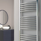 Diva Chrome Curved 25mm Towel Rail