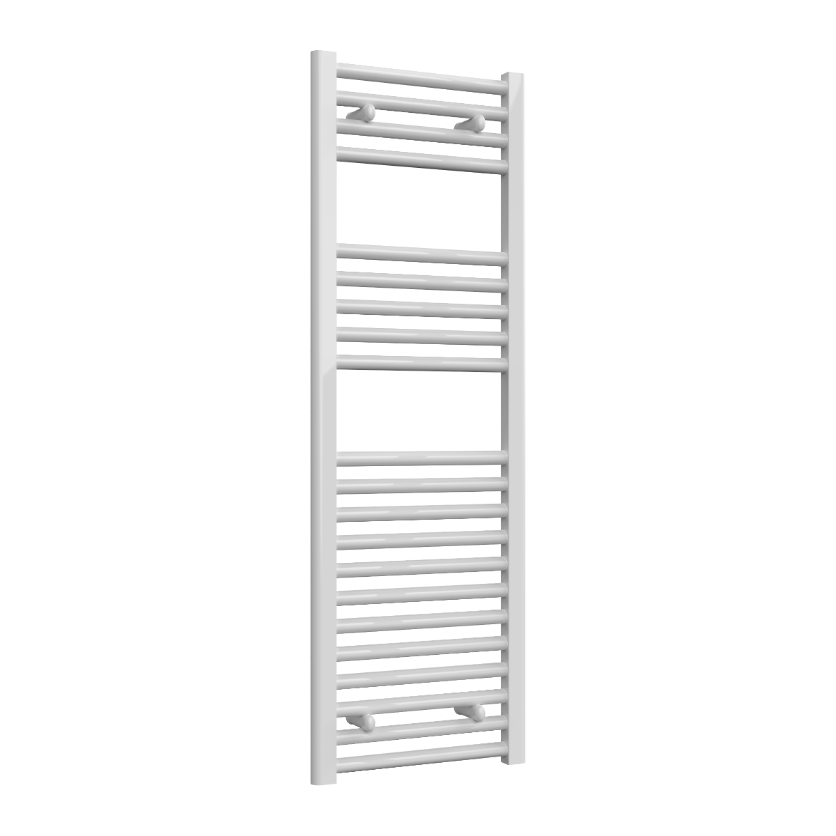 Diva White Flat Mild Steel Towel Rail