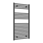 Diva Anthracite Flat Mild Steel Towel Rail