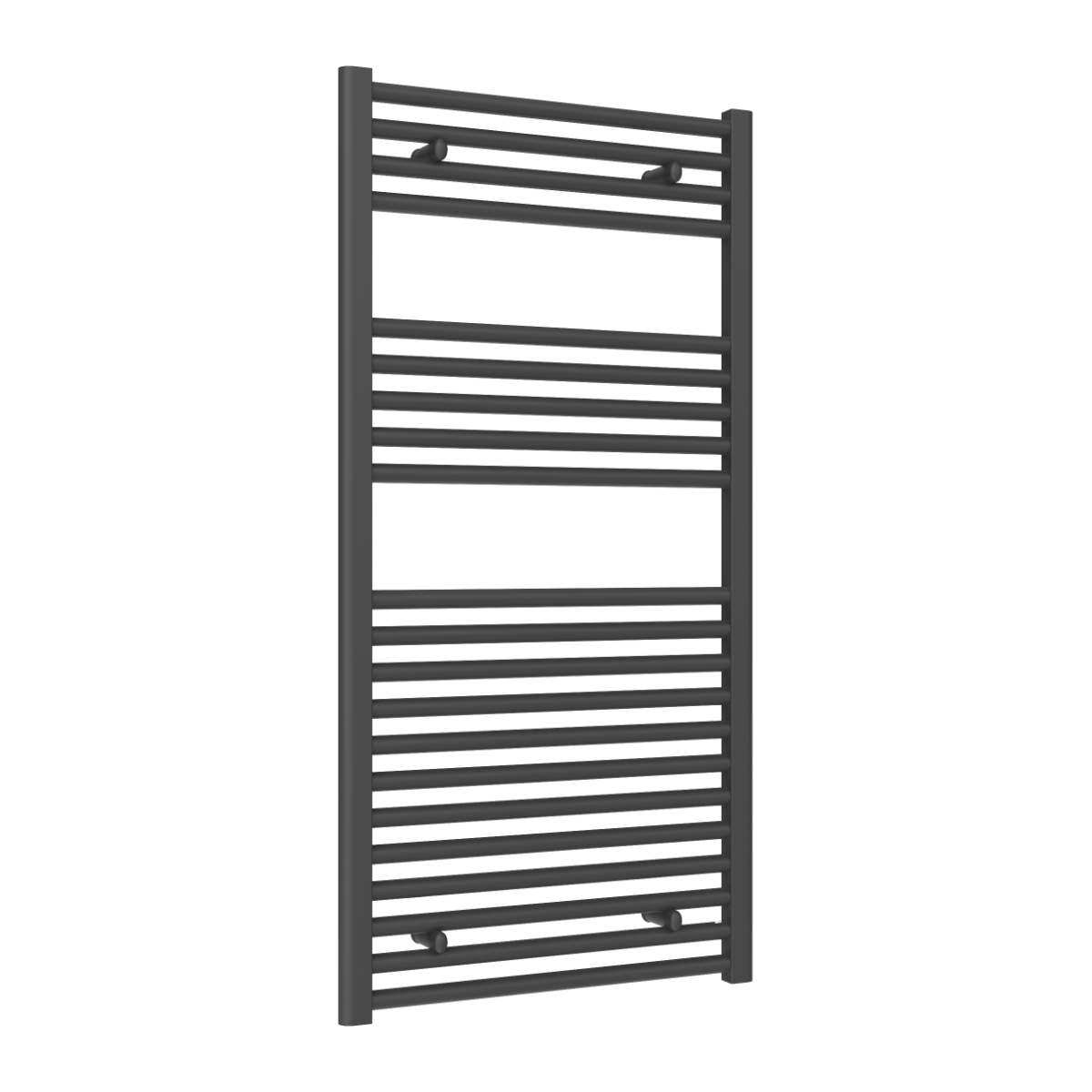 Diva Anthracite Flat Mild Steel Towel Rail