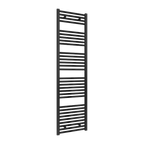 Diva Black Flat Mild Steel Towel Rail