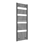 Diva Black Flat Mild Steel Towel Rail