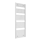 Diva White Flat Mild Steel Towel Rail