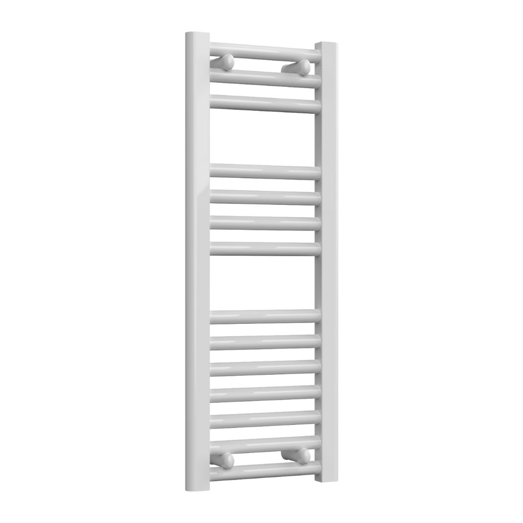 Diva White Flat Mild Steel Towel Rail