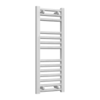 Diva White Flat Mild Steel Towel Rail