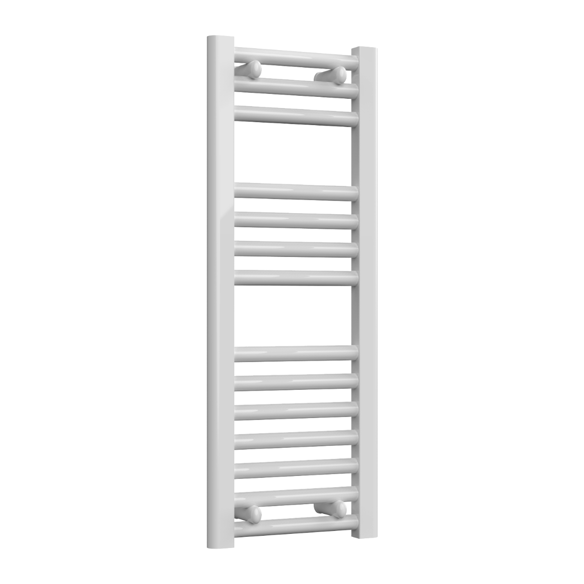 Diva White Flat Mild Steel Towel Rail
