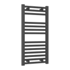 Diva Anthracite Flat Mild Steel Towel Rail
