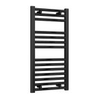 Diva Black Flat Mild Steel Towel Rail