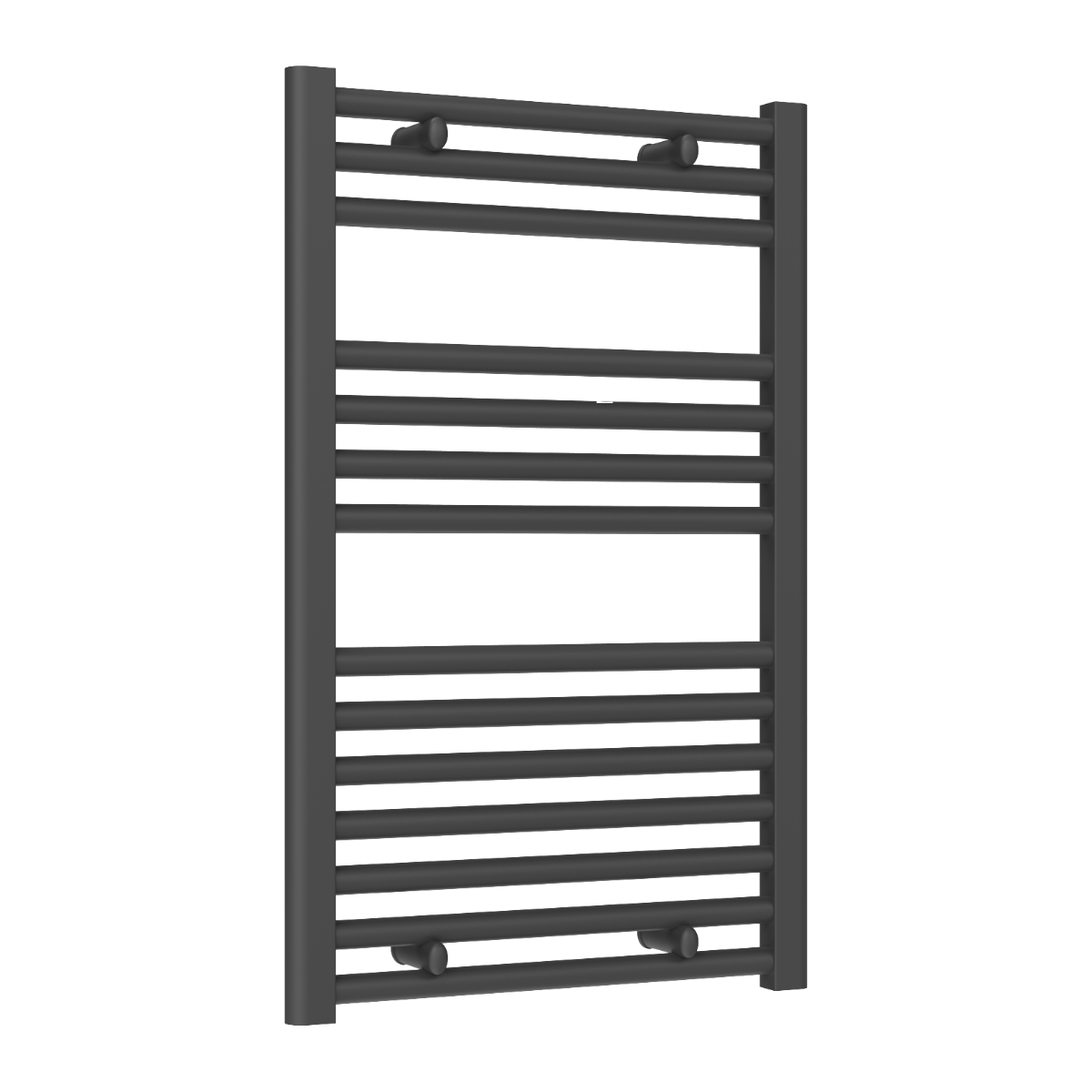 Diva Anthracite Flat Mild Steel Towel Rail