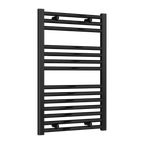 Diva Black Flat Mild Steel Towel Rail