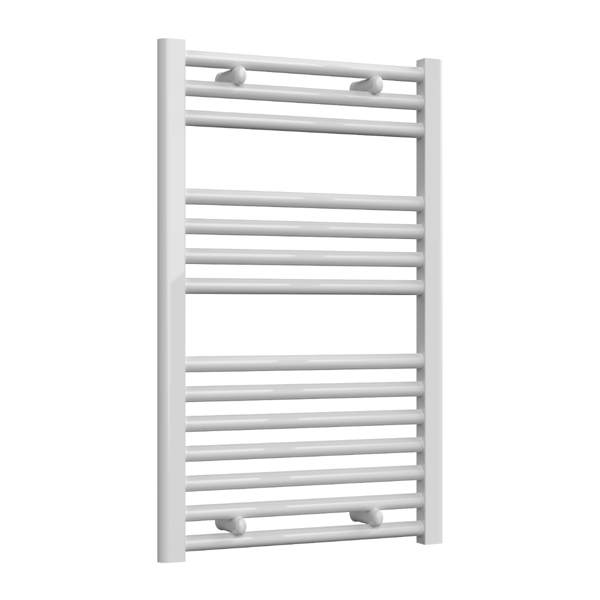Diva White Flat Mild Steel Towel Rail