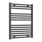 Diva Anthracite Flat Mild Steel Towel Rail