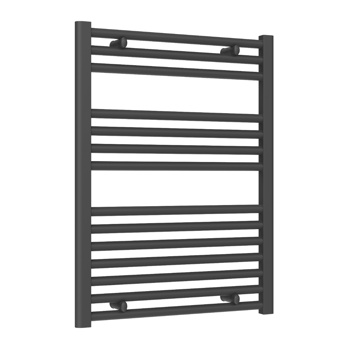 Diva Anthracite Flat Mild Steel Towel Rail