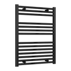 Diva Black Flat Mild Steel Towel Rail