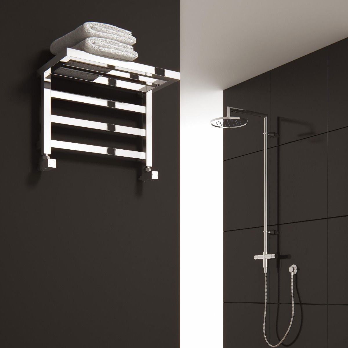 Elvina Mild Steel Towel Rail