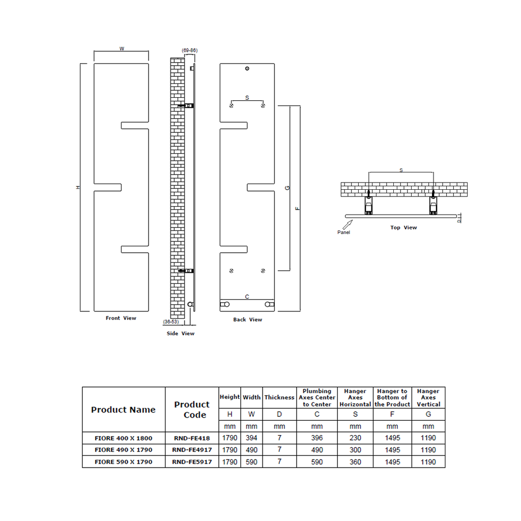 Fiore Mild Steel Towel Rail