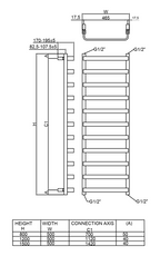 Flora Mild Steel Towel Rail