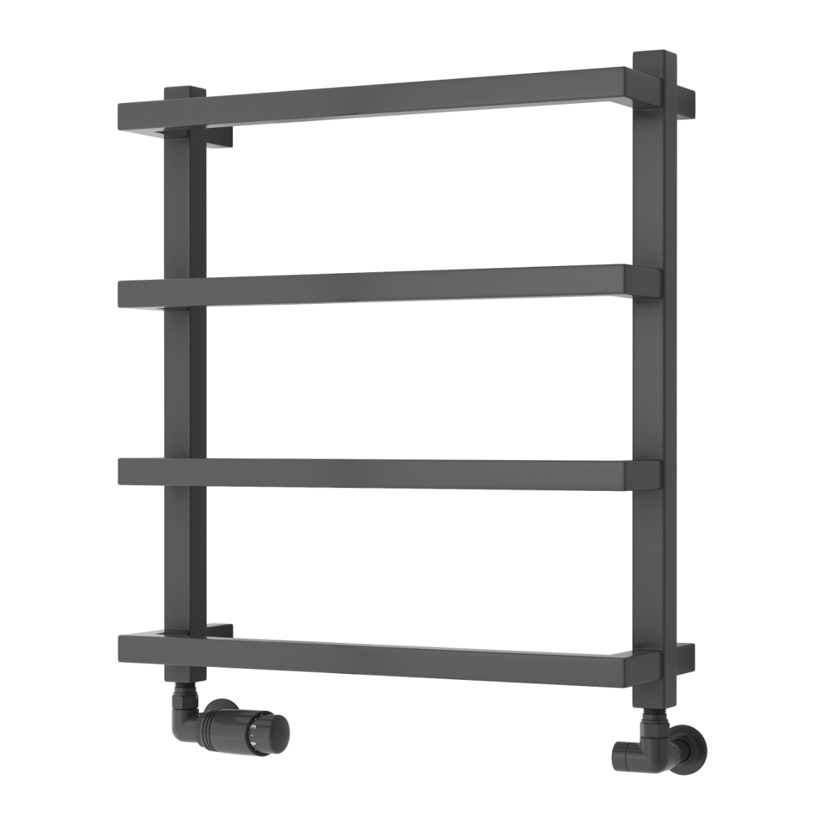 Glora Mild Steel Towel Rail - Anthracite