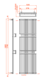 Grande Mild Steel Towel Rail