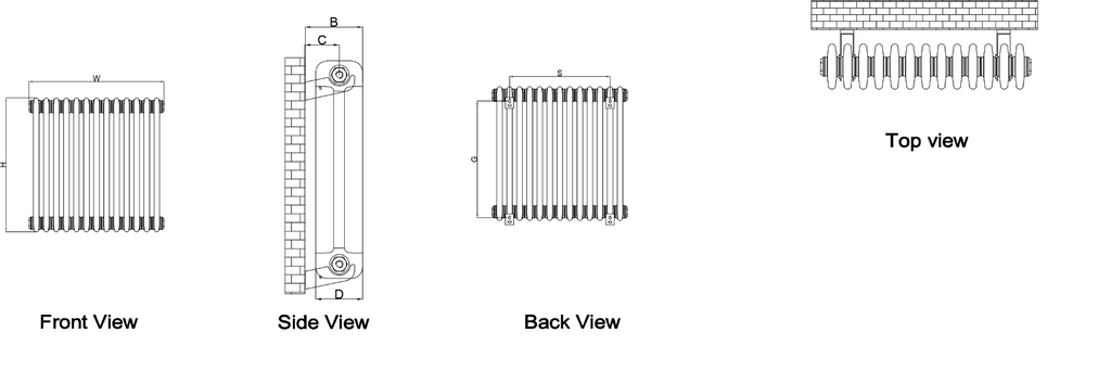 Hedingham Horizontal Radiator