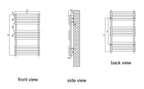 Kale Mild Steel Towel Rail