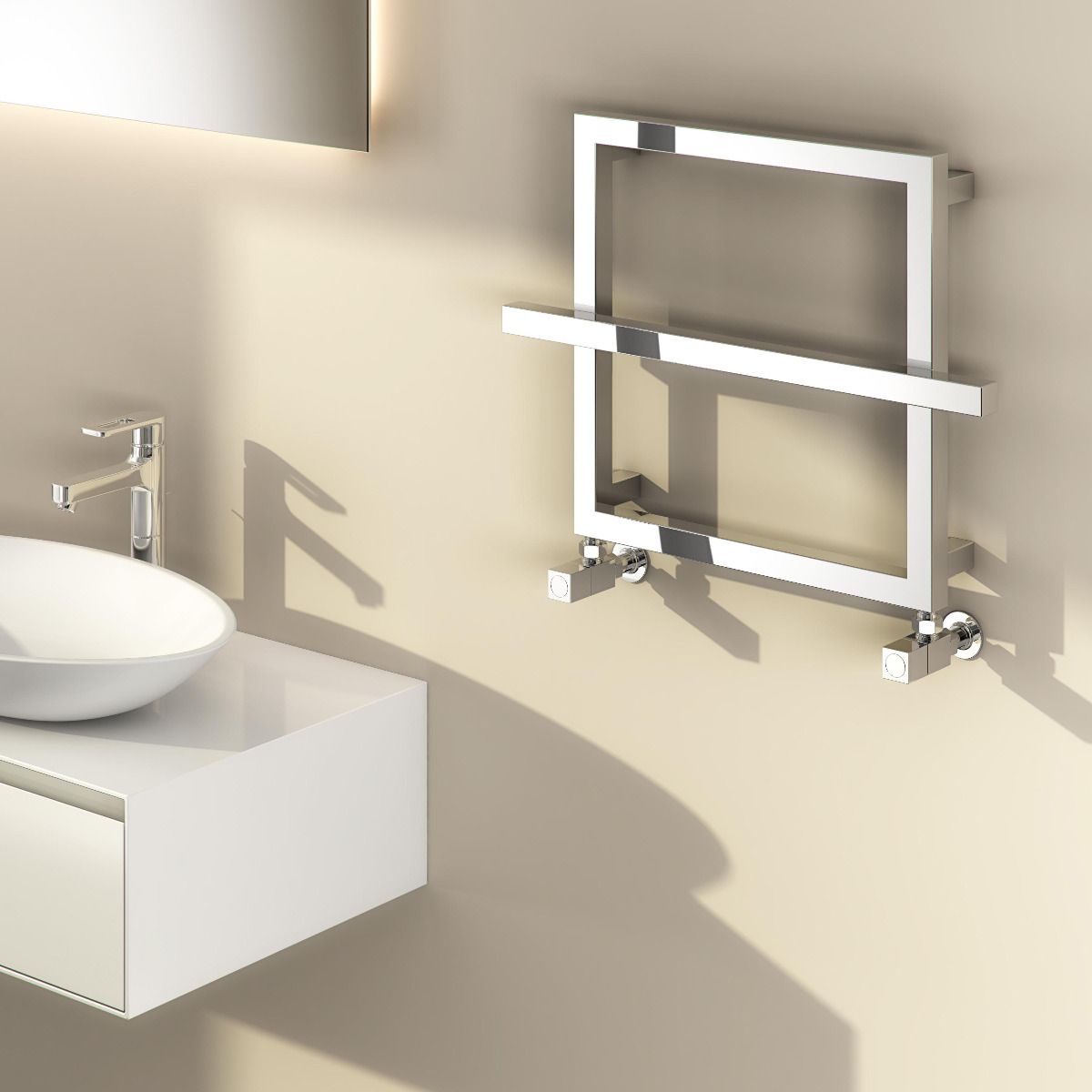 Lago 1 Mild Steel Towel Rail