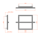 Lago 1 Mild Steel Towel Rail