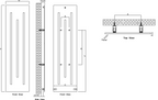 Line Mild Steel Towel Rail