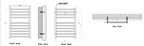 Luna Flat Stainless Steel Radiator