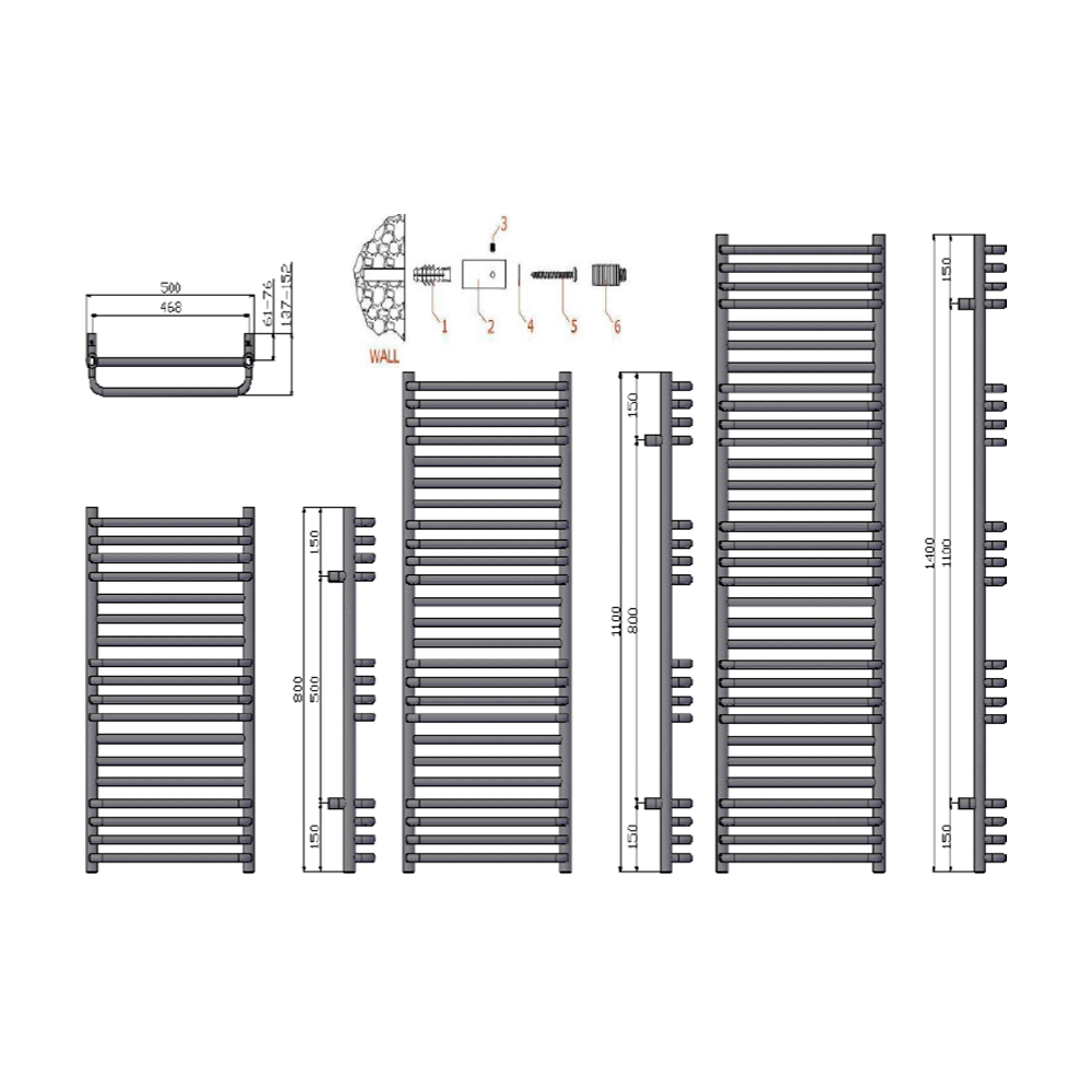 Marco Mild Steel Towel Rail