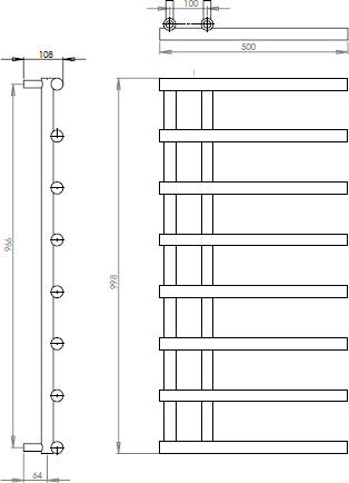 Matera Mild Steel Towel Rail