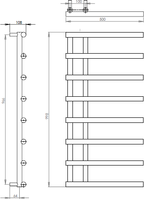 Matera Mild Steel Towel Rail