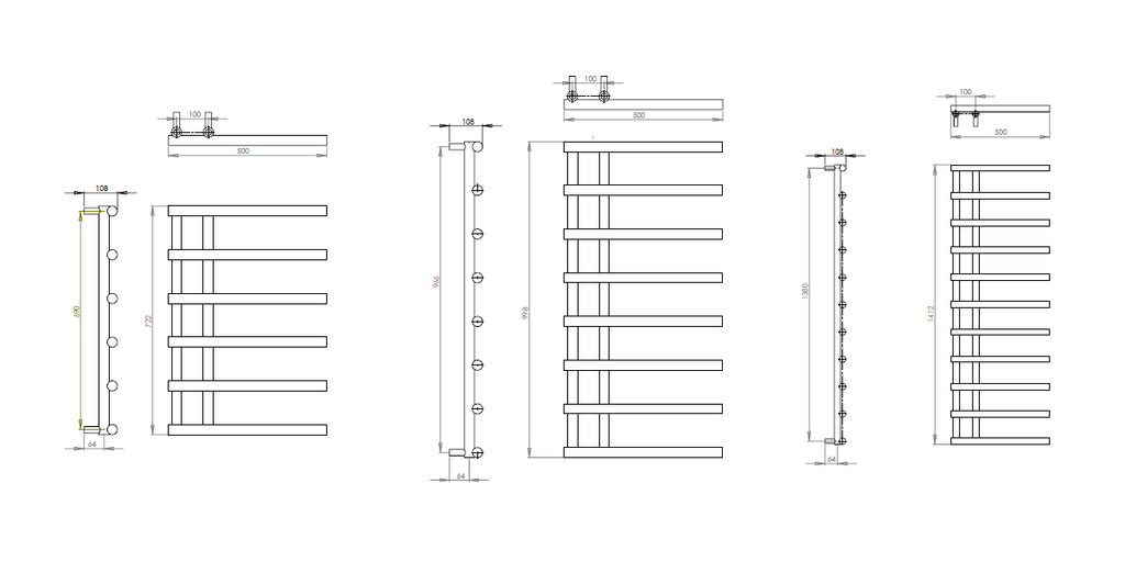 Matera Mild Steel Towel Rail