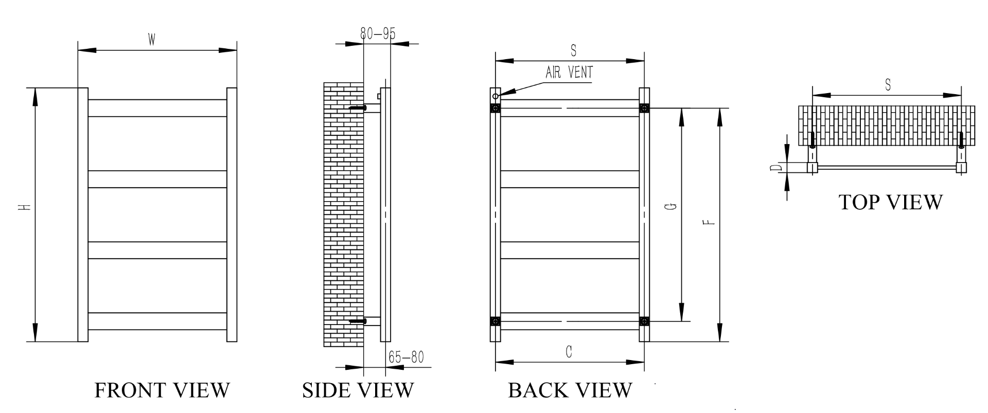 Mina Stainless Steel Radiator
