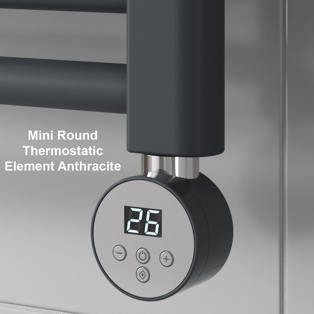 Capo Anthracite Flat Electric Radiator