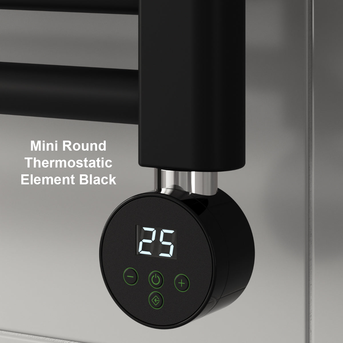 Capo Black Flat Electric Radiator