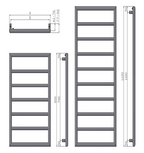 Nardo Mild Steel Towel Rail