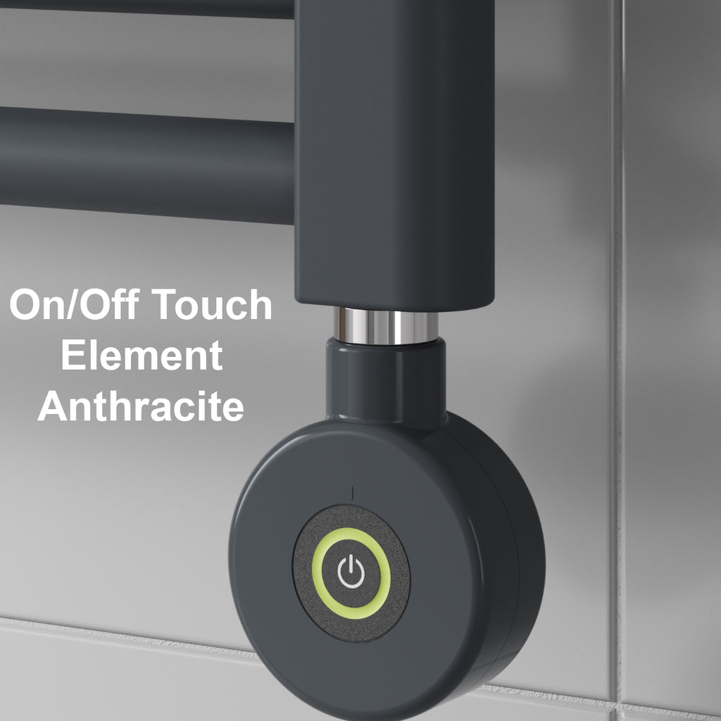 Capo Anthracite Flat Electric Radiator