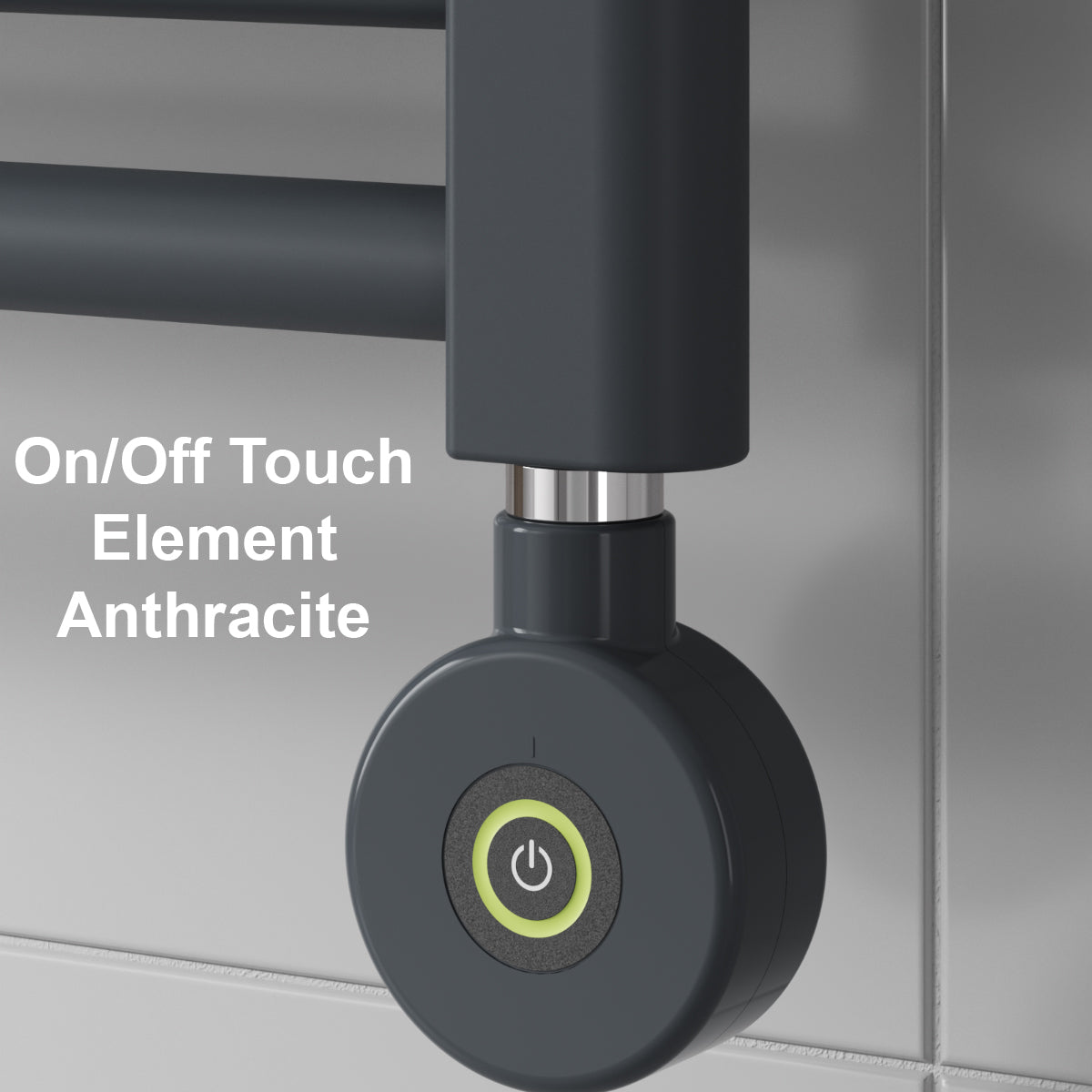 Capo Anthracite Flat Electric Radiator