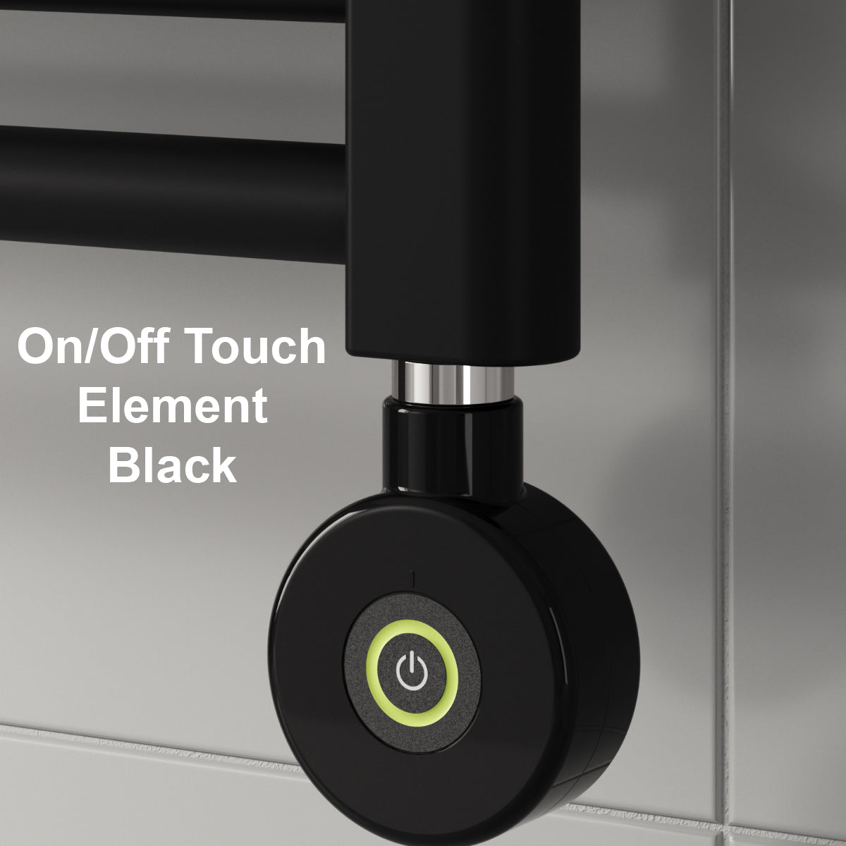 Capo Black Flat Electric Radiator