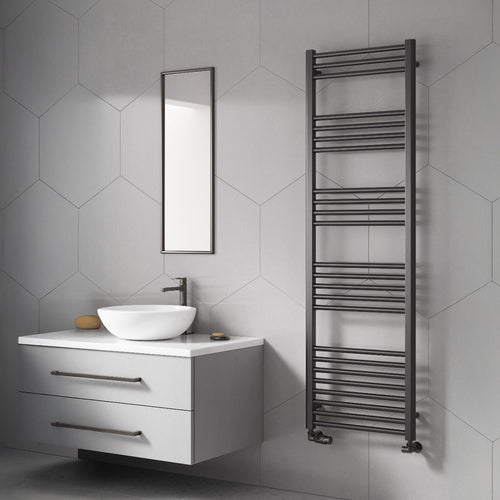 Ottone Gun Metal Mild Steel Towel Rail