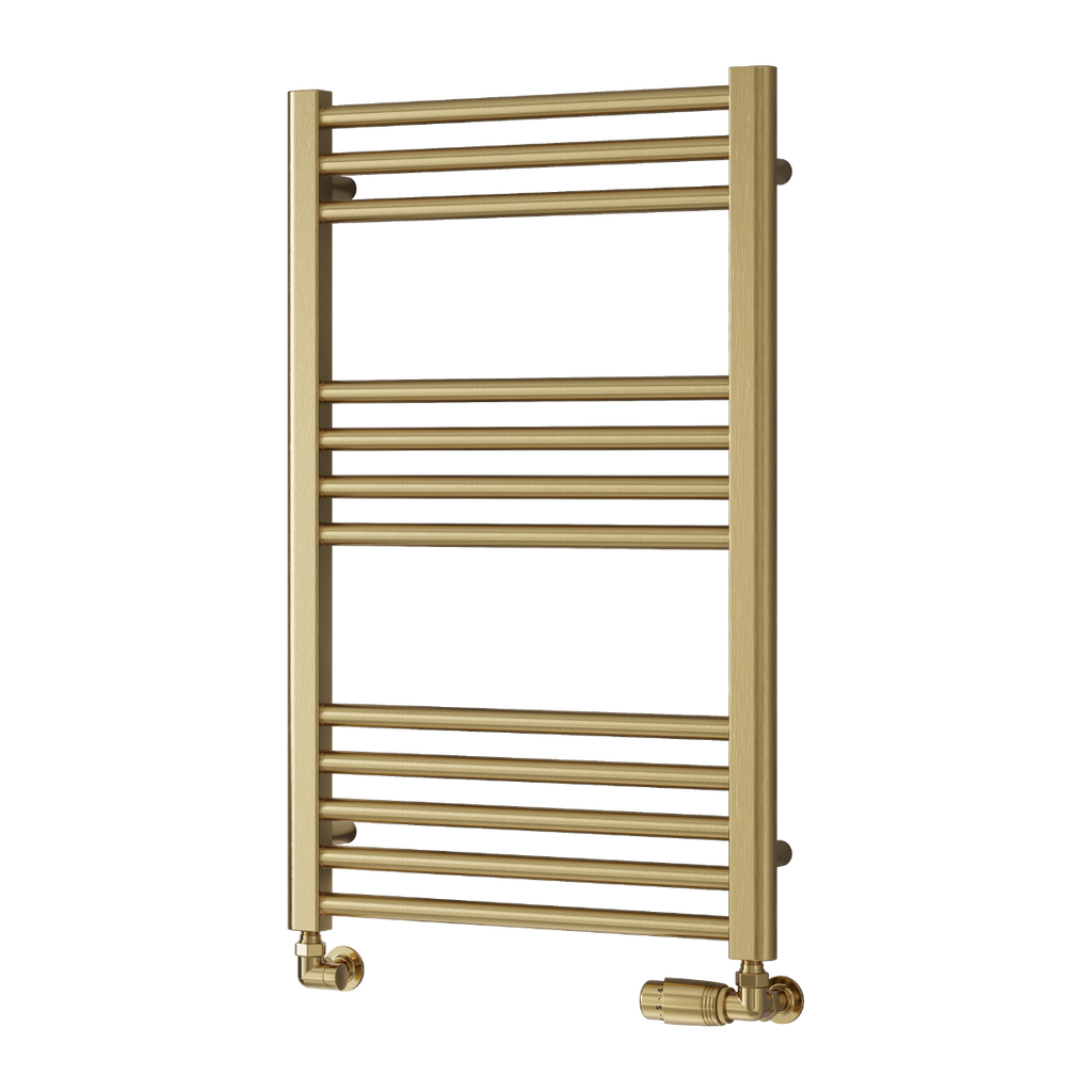 Ottone Brushed Brass Mild Steel Towel Rail