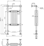 Oxford Mild Steel Towel Rail