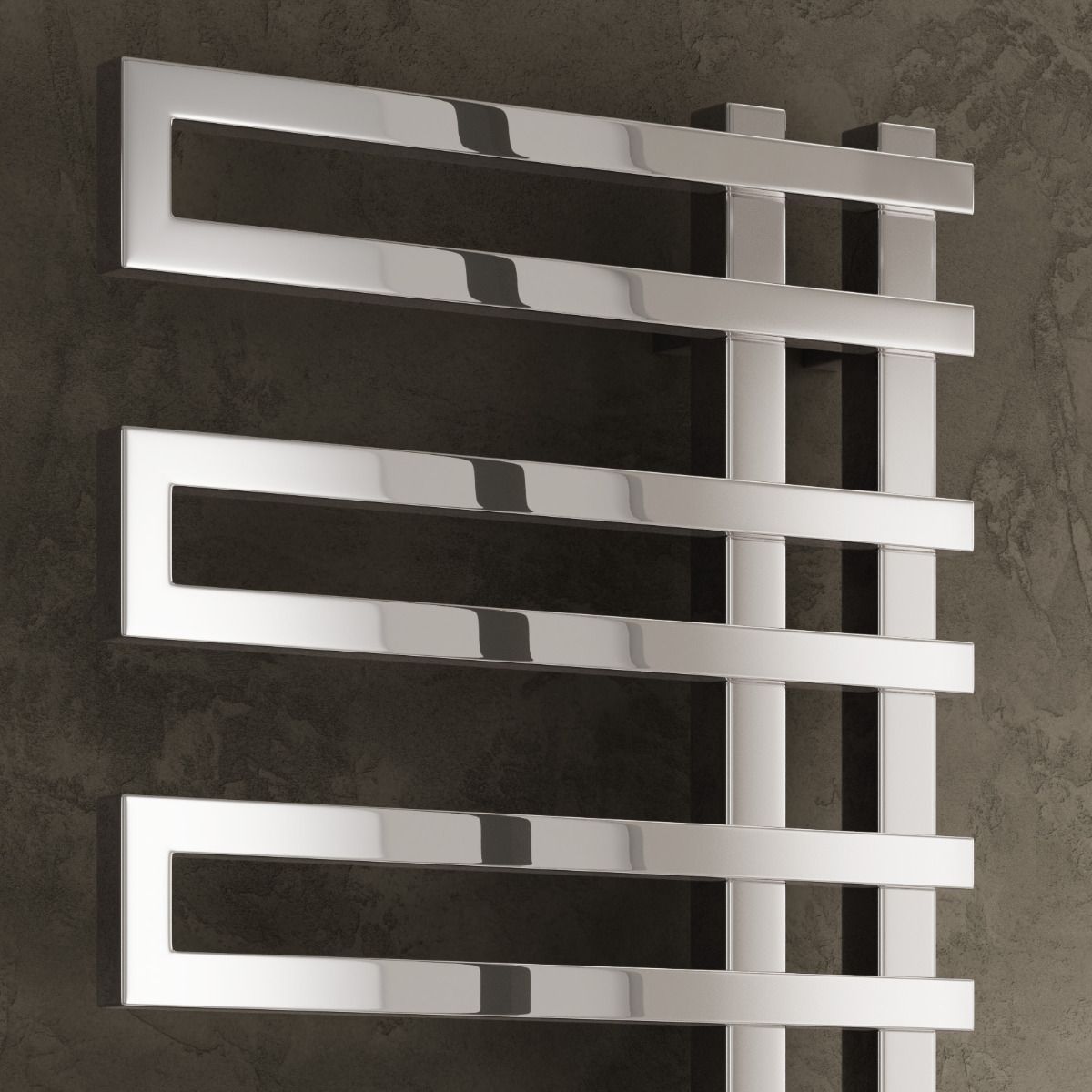 Pietra Mild Steel Towel Rail - Chrome