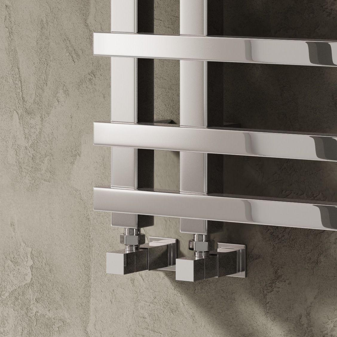 Pietra Mild Steel Towel Rail - Chrome