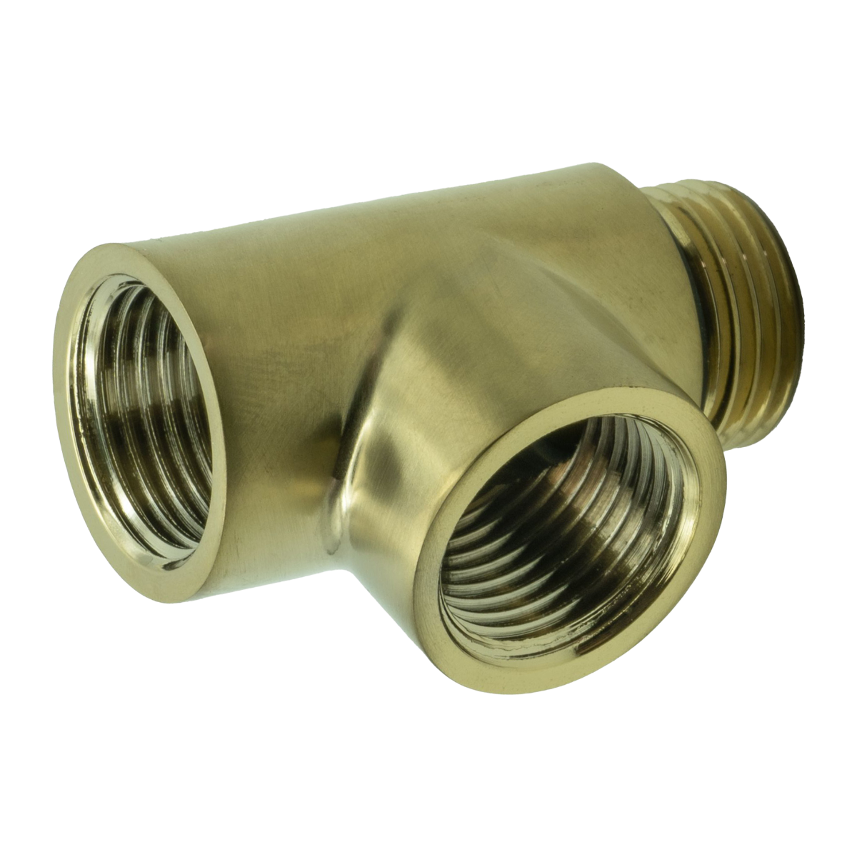 Reina T-Piece (Dual Fuel) - Brushed Brass