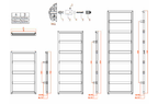 Rezzo Mild Steel Towel Rail - Chrome