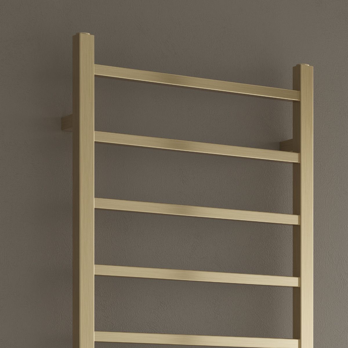 Serena Mild Steel Towel Rail - Brushed Brass