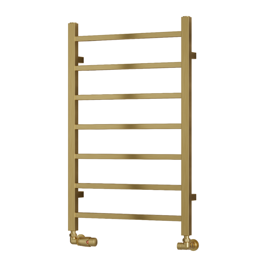 Serena Mild Steel Towel Rail - Brushed Brass